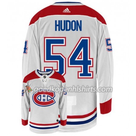 Montreal Canadiens CHARLES HUDON 54 Adidas Wit Authentic Shirt - Mannen